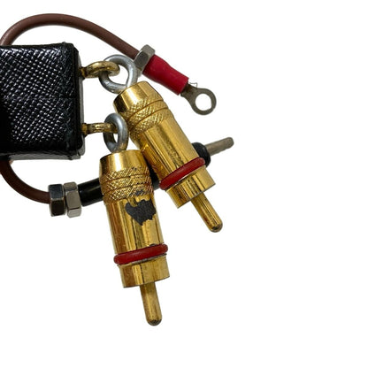 PRADA Key Ring Keychain Bag Charm Logo Robot Black White Multicolor Authentic