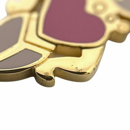 PRADA Key Ring Keychain Bag Charm Poodle Bunny Gold Authentic