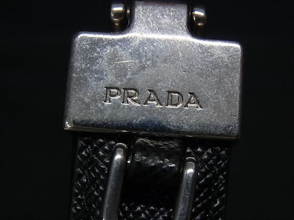 PRADA Key Ring Keychain Bag Charm Robot Leather Black Multicolor Authentic