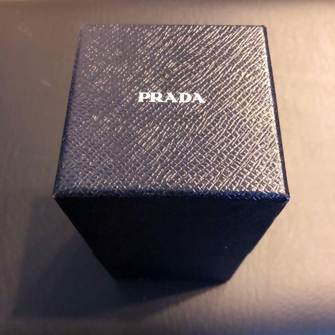 PRADA Key Ring Keychain Bag Charm Bear Cream Authentic