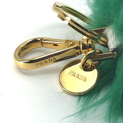 PRADA Key Ring Keychain Bag Charm Bear Multicolor Authentic