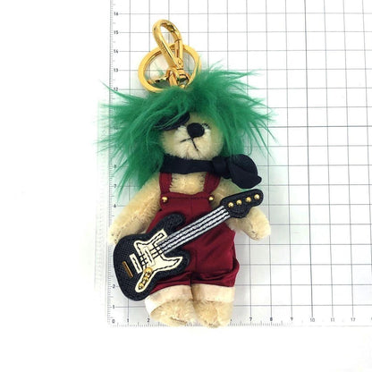 PRADA Key Ring Keychain Bag Charm Bear Multicolor Authentic