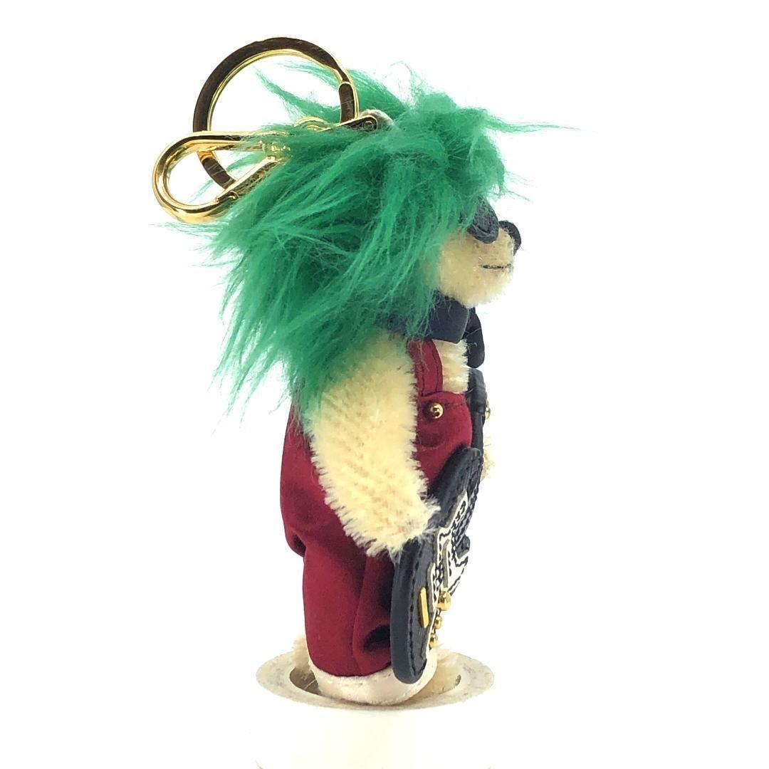 PRADA Key Ring Keychain Bag Charm Bear Multicolor Authentic
