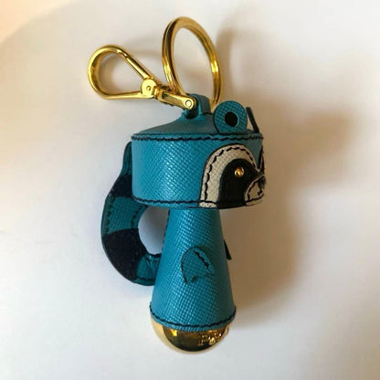 PRADA ROCCO Key Ring Keychain Bag Charm Multicolor Authentic