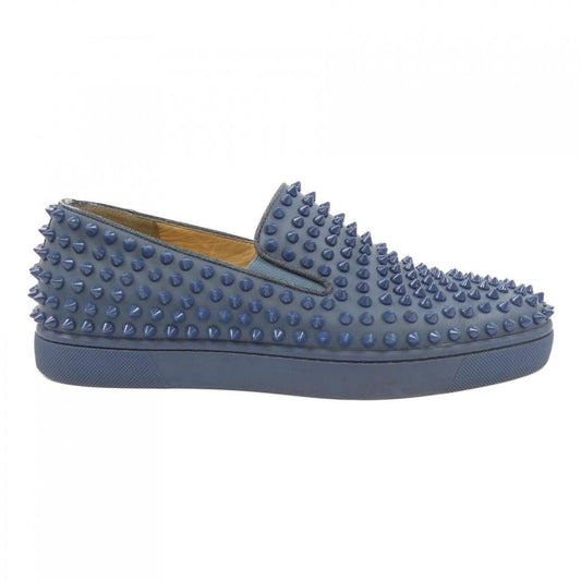 Christian Louboutin Slip-ons Shoes Sneakers Studs EU 41 US 8 Navy Authentic