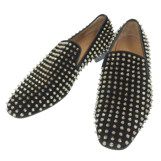 Christian Louboutin Slip-ons Shoes Sneakers Studs EU 43 US 10 Black Authentic