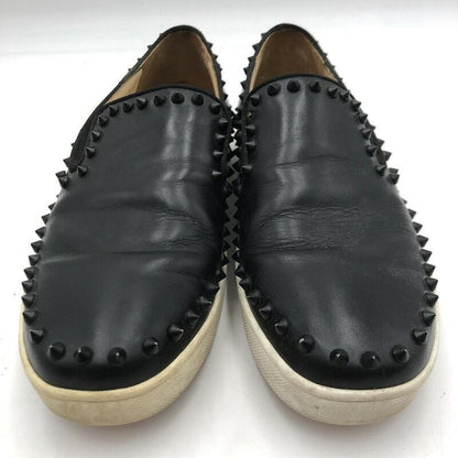 Christian Louboutin Slip-ons Shoes Sneakers Studs EU 41.5 US 8.5 Leather Black