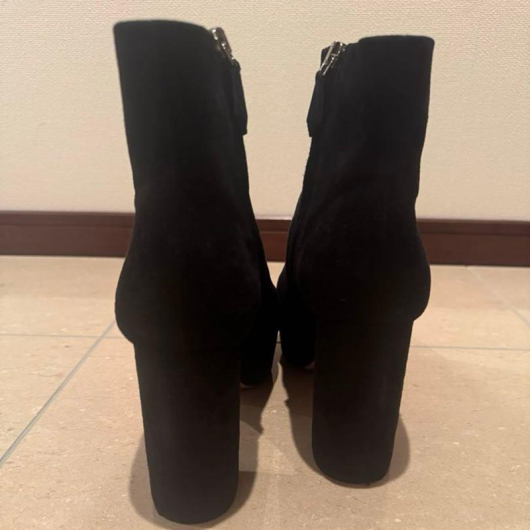 MIU MIU Boots Shoes EU 37.5 US 7.5 Suede Black Authentic