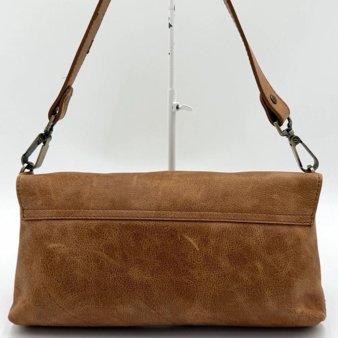 MULBERRY Hand Shoulder Bag Tote Purse 2way Turn Lock Leather Brown Authentic