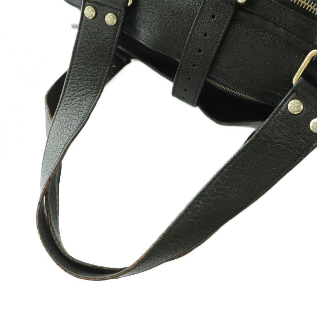 MULBERRY Hand Bag Tote Purse Leather Black Authentic