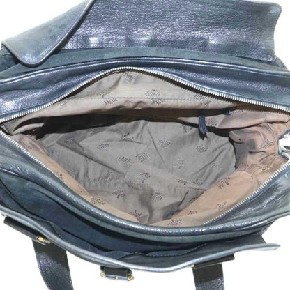 MULBERRY Hand Bag Tote Purse Leather Black Authentic