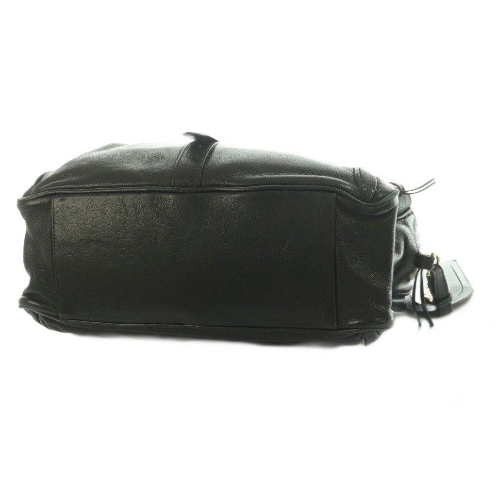 MULBERRY Hand Bag Tote Purse Leather Black Authentic