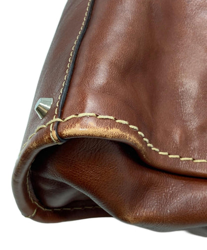 Chloe Hand Shoulder Bag Tote Purse 2way Brown Authentic