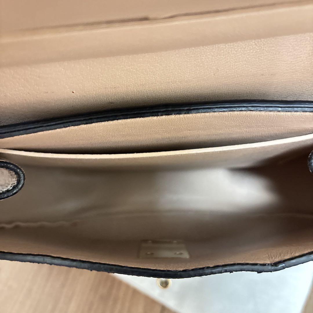 Chloe Shoulder Bag Purse Chain DREW Leather Black Authentic