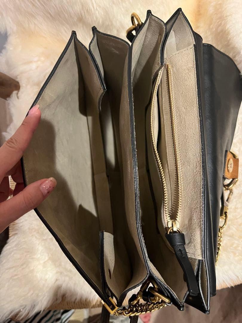 Chloe Shoulder Bag Purse FAYE Suede Multicolor Authentic