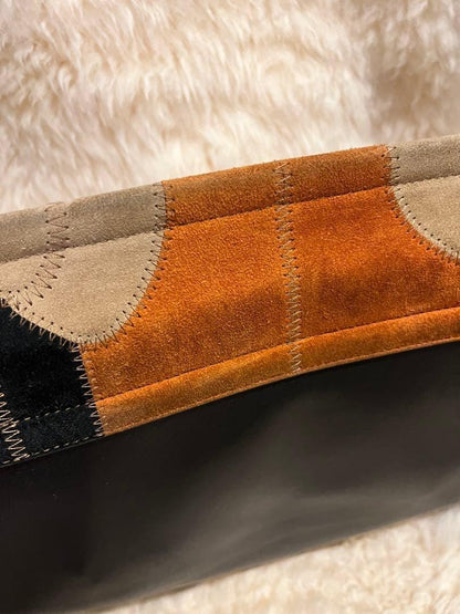 Chloe Shoulder Bag Purse FAYE Suede Multicolor Authentic