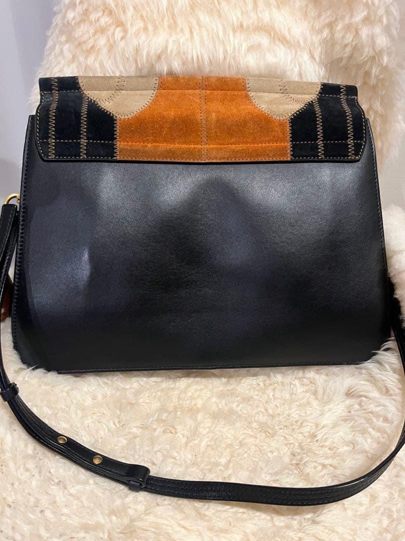 Chloe Shoulder Bag Purse FAYE Suede Multicolor Authentic