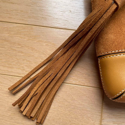 Chloe Smartphone Shoulder Bag Purse WALDEN Suede Leather Brown Authentic