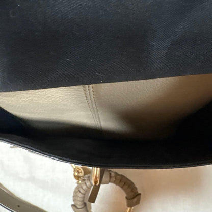 Chloe Hand Shoulder Bag Tote Purse 2way Leather Greige Authentic