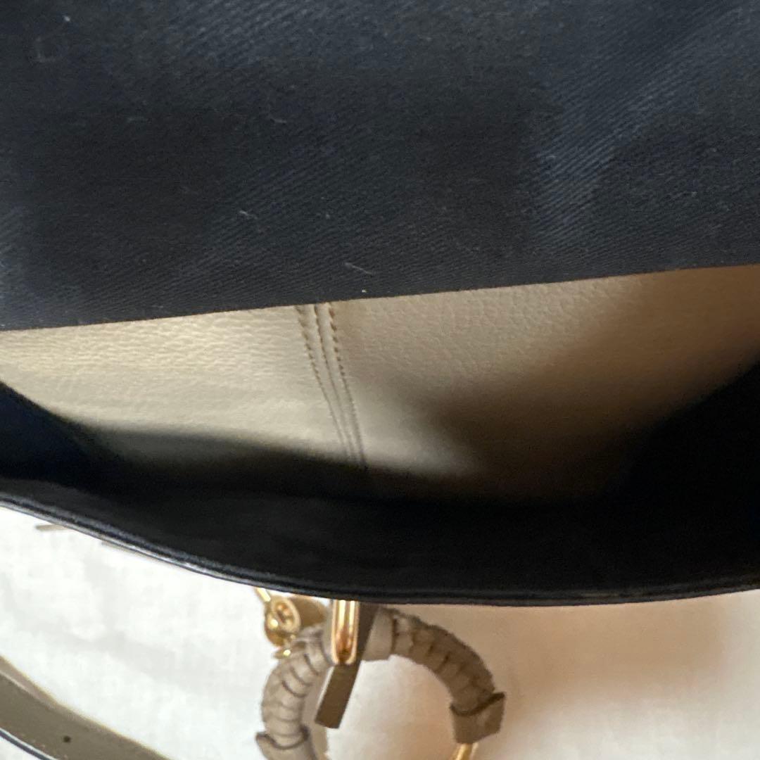 Chloe Hand Shoulder Bag Tote Purse 2way Leather Greige Authentic