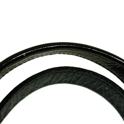 Chloe Hand Bag Tote Purse Bay Patent Leather Black Authentic