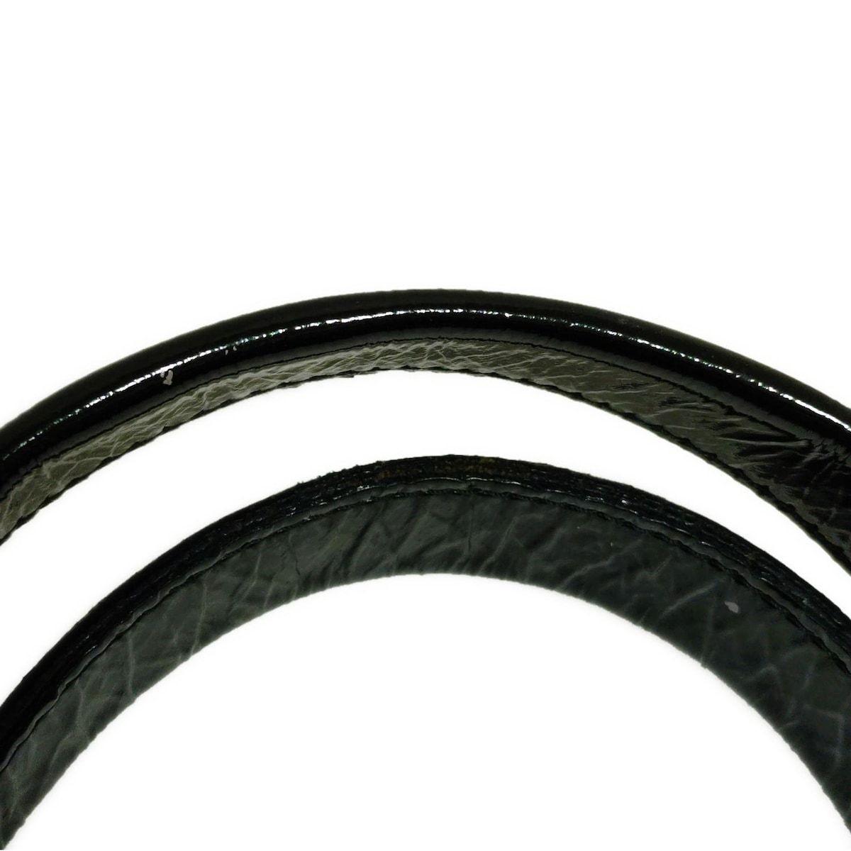 Chloe Hand Bag Tote Purse Bay Patent Leather Black Authentic