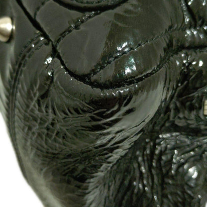 Chloe Hand Bag Tote Purse Bay Patent Leather Black Authentic