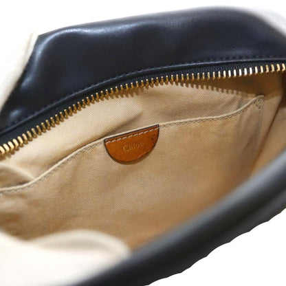 Chloe Shoulder Bag Purse SAM Leather Black Brown Authentic