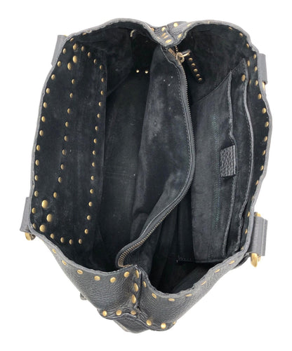 CELINE Hand Bag Tote Purse Black Authentic