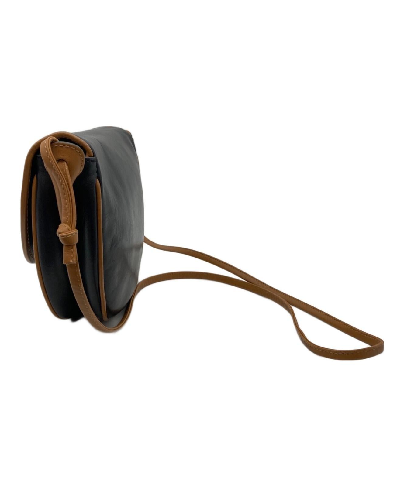 CELINE Shoulder Bag Purse Macadam Black Authentic