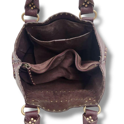 CELINE Hand Bag Tote Purse Boogie Leather Bordeaux Authentic