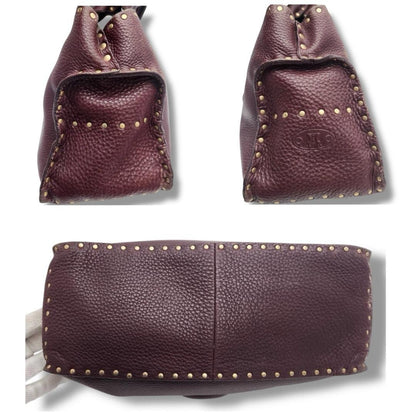 CELINE Hand Bag Tote Purse Boogie Leather Bordeaux Authentic