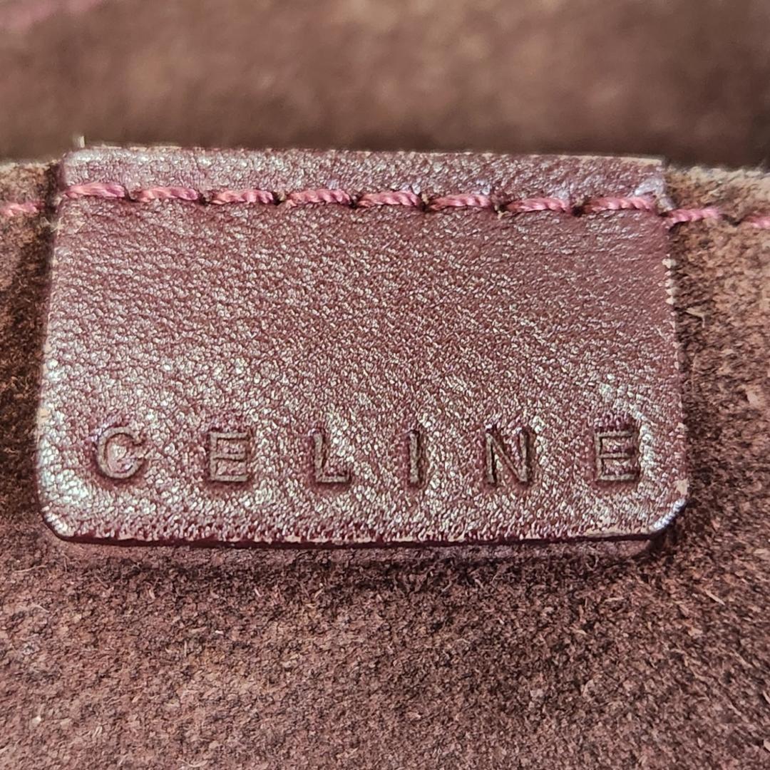 CELINE Hand Bag Tote Purse Boogie Leather Bordeaux Authentic