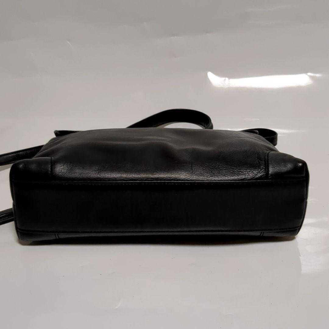 CELINE Hand Shoulder Bag Tote Purse 2way Leather Black Authentic