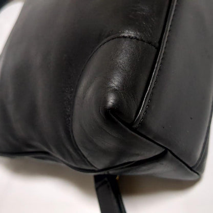 CELINE Hand Shoulder Bag Tote Purse 2way Leather Black Authentic