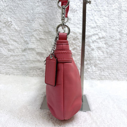 COACH Shoulder Bag Purse 23978 Leather Pink Authentic