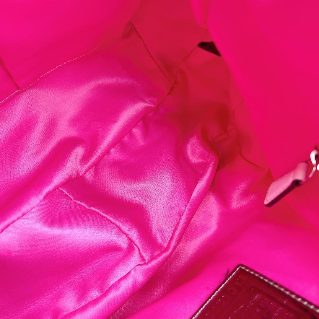 COACH Shoulder Bag Purse Signature Poppy Leather Authentic