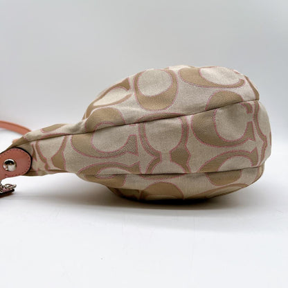 COACH Shoulder Bag Purse Signature Poppy Leather Authentic