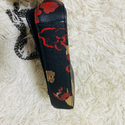 COACH Shoulder Bag Purse Turn Lock 52473 PVC Black Authentic