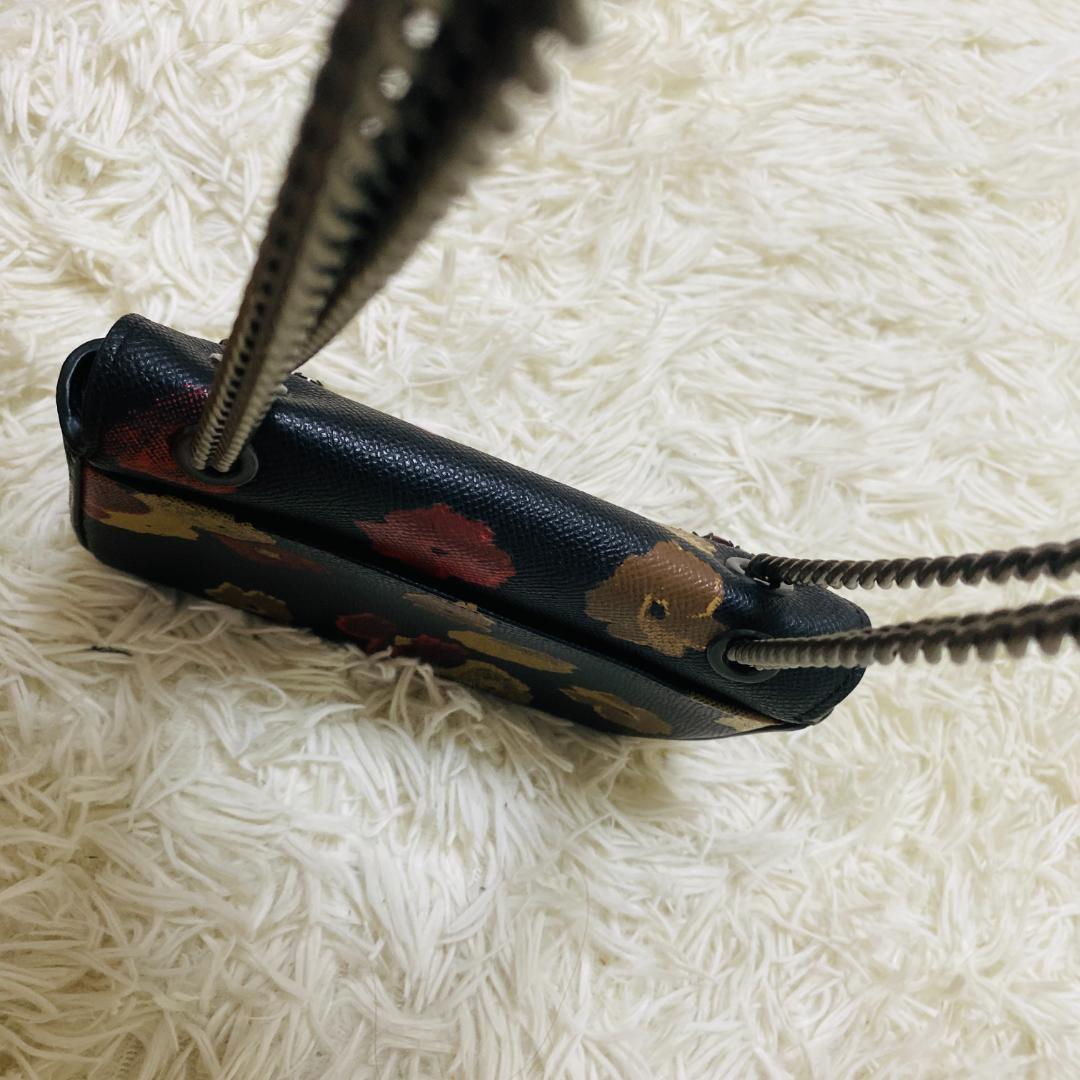 COACH Shoulder Bag Purse Turn Lock 52473 PVC Black Authentic