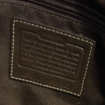 COACH Shoulder Bag Purse Signature Turn Lock Gold Authentic