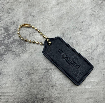 COACH Shoulder Bag Purse Turn Lock 31034 Chain Suede Black Authentic