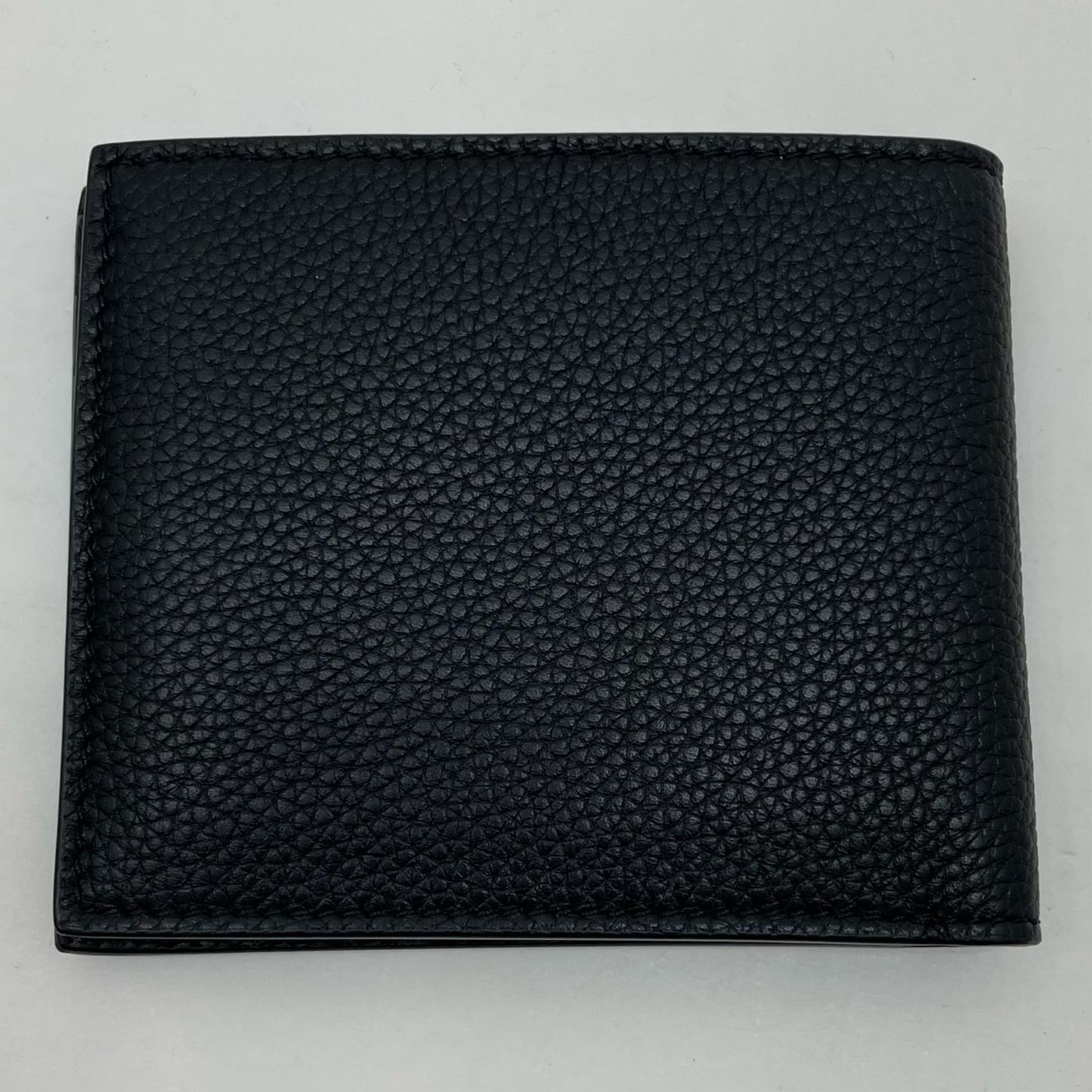 TOM FORD Bi-fold Card Holder Wallet Case Flap Purse Compact Black Authentic