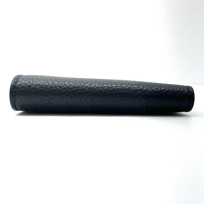 TOM FORD Bi-fold Card Holder Wallet Case Flap Purse Compact Black Authentic