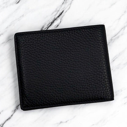 TOM FORD Bi-fold Wallet Flap Compact Purse Black Authentic