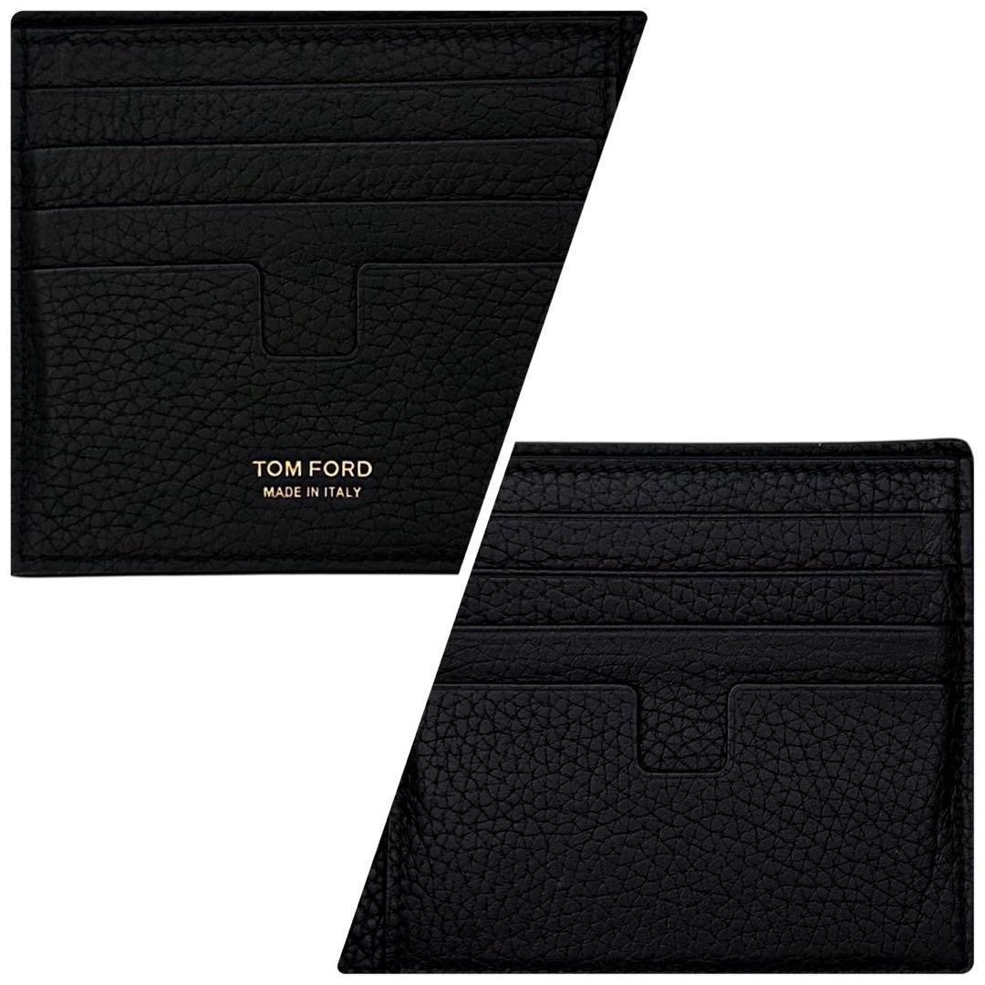 TOM FORD Bi-fold Wallet Flap Compact Purse Black Authentic