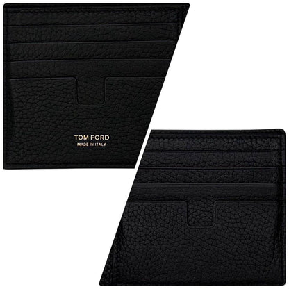 TOM FORD Bi-fold Wallet Flap Compact Purse Black Authentic
