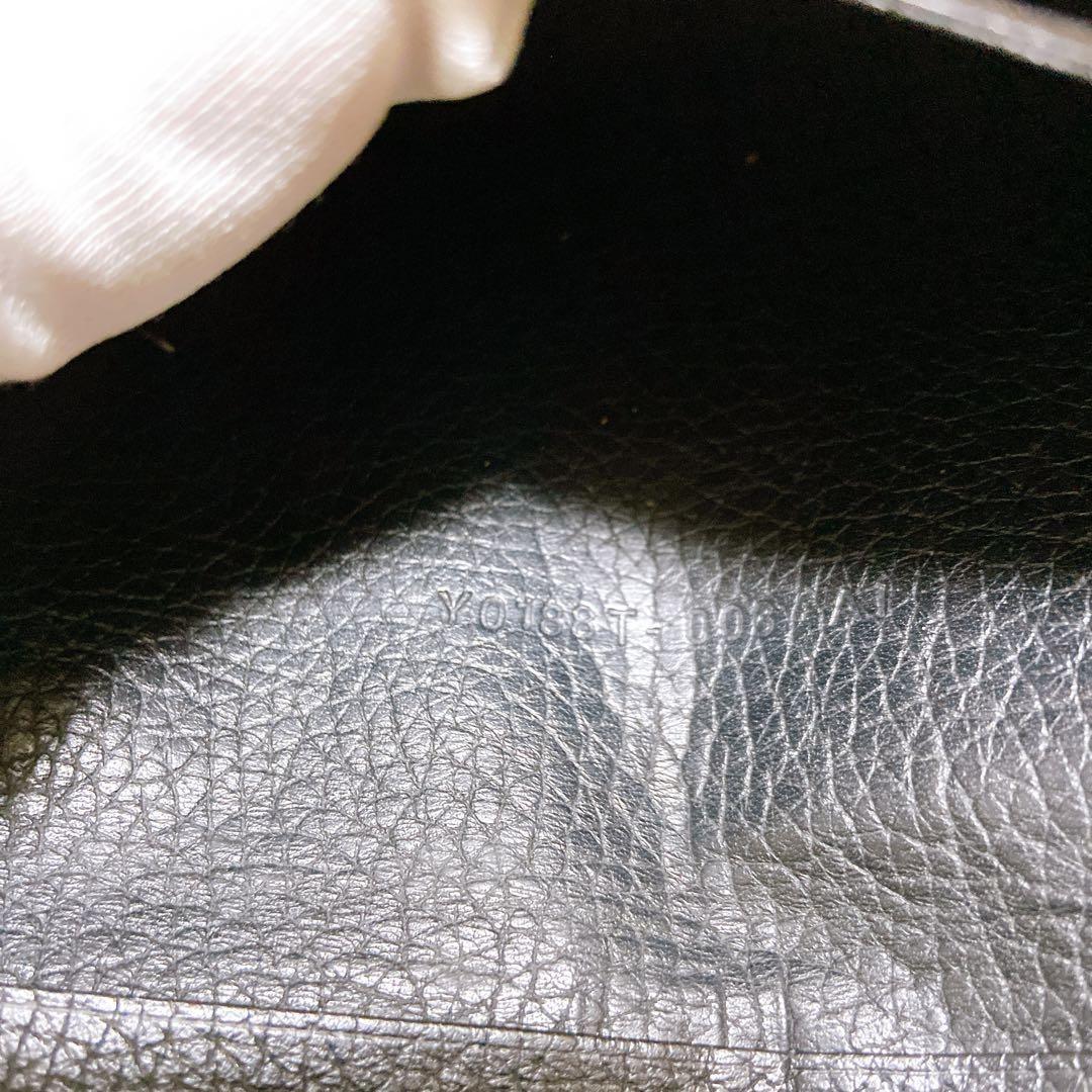 TOM FORD Flap Wallet Long Purse Logo Leather Black Authentic