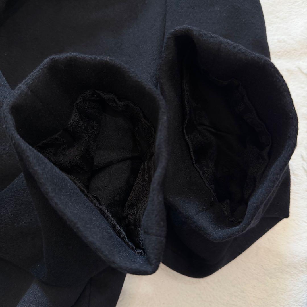 BURBERRYS Long Coat Asian fit 2XL US size XL Black Authentic