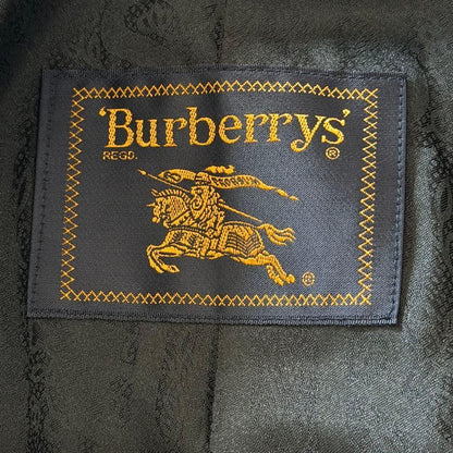 BURBERRYS Long Coat Asian fit 2XL US size XL Black Authentic